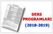 Ders Programları 2018-2019