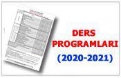 DERS PROGRAMLARI 2020-2021